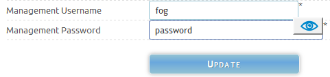 Fog Management Username/Password