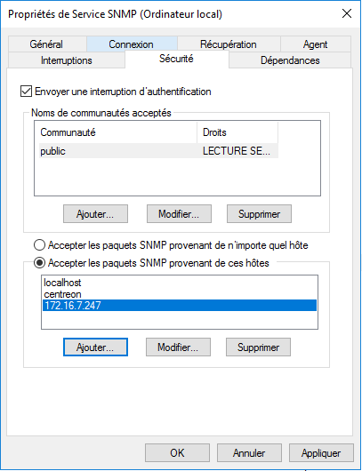 Windows SNMP 3