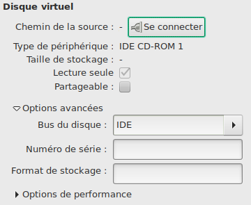Assistant VM Personnalisation IDE CD-ROM 1
