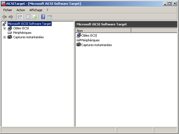 Serveur SAN Microsft iSCSI Software Target