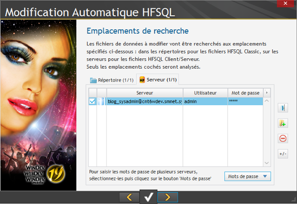 Modification automatique HFSQL 2
